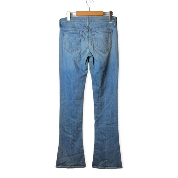 MOTHER The Runaway Skinny Flare Jeans in Light Kitty 28 - Picture 3 of 12